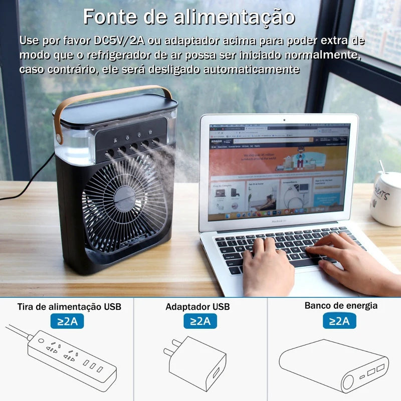 Mini Ar Condicionado Portatil