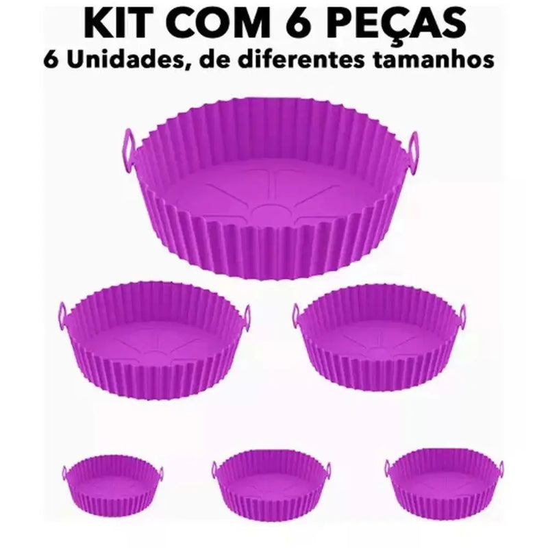 6 kit  Protetoras de AirFryer de Silicone