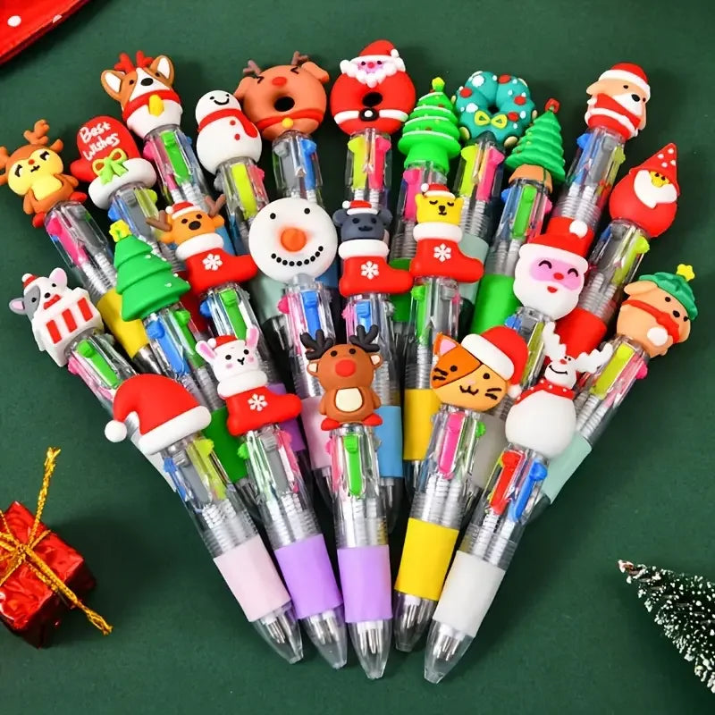 15pcs Mini Canetas Esferográficas de Natal